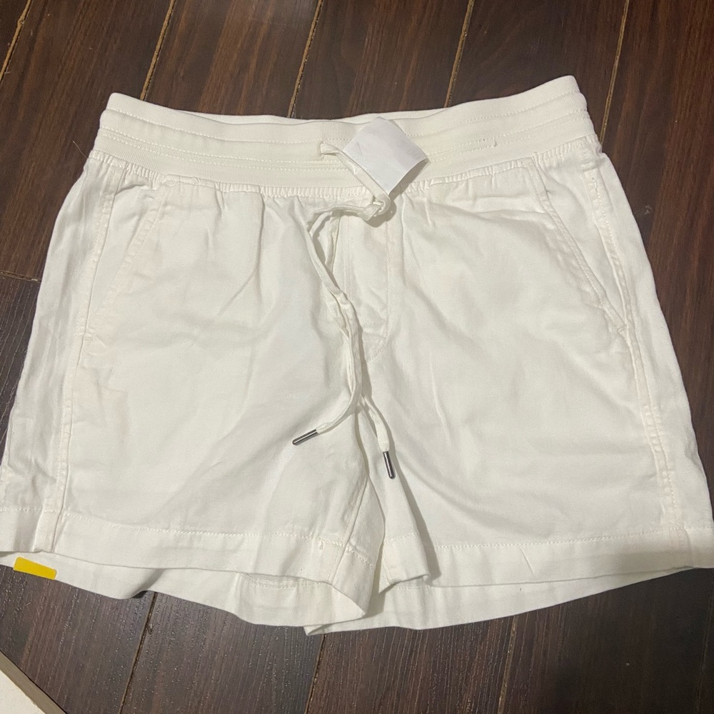 NEW Orvis Womens White Drawstring Shorts With Pockets S